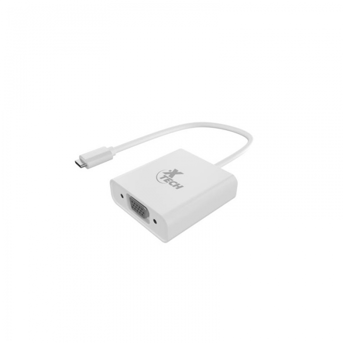 Xtech Display adapter USB Type C VGA Glossy white XTC-551