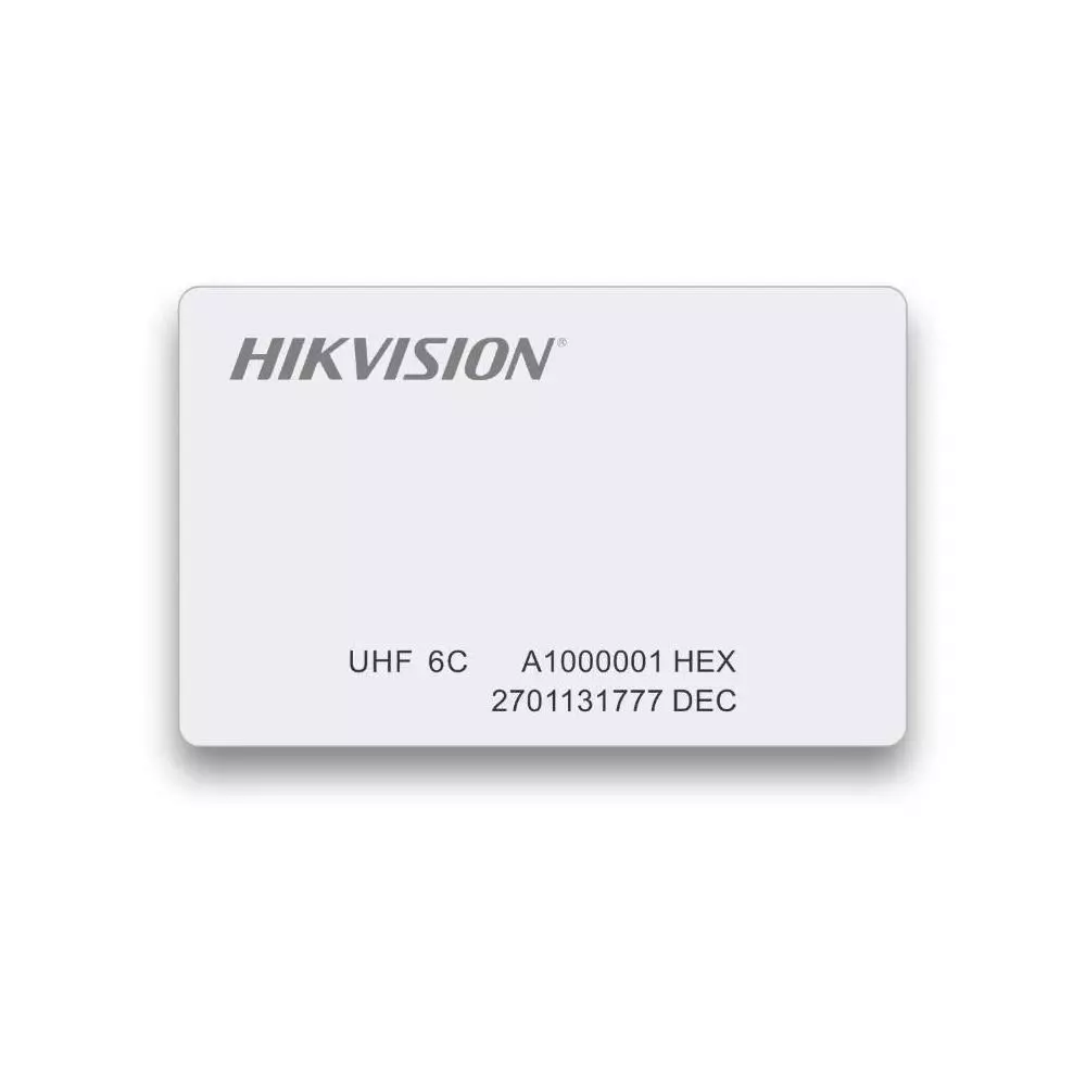 Tarjeta de PVC de Proximidad UHF Pasiva Reutilizable DS-TRC902-1/A(d-b)(NUM) - Hikvision