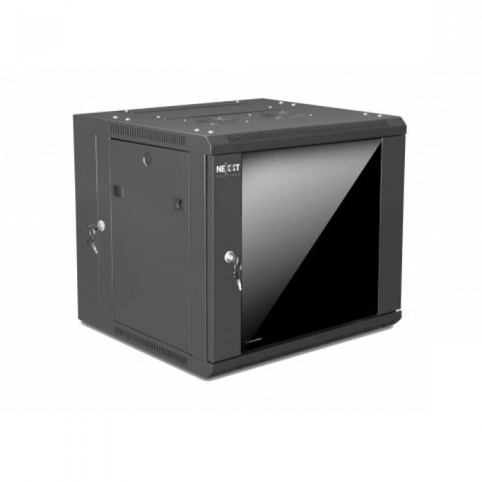 Nexxt Solutions Rack armario instalable en pared RAL 9005, negro