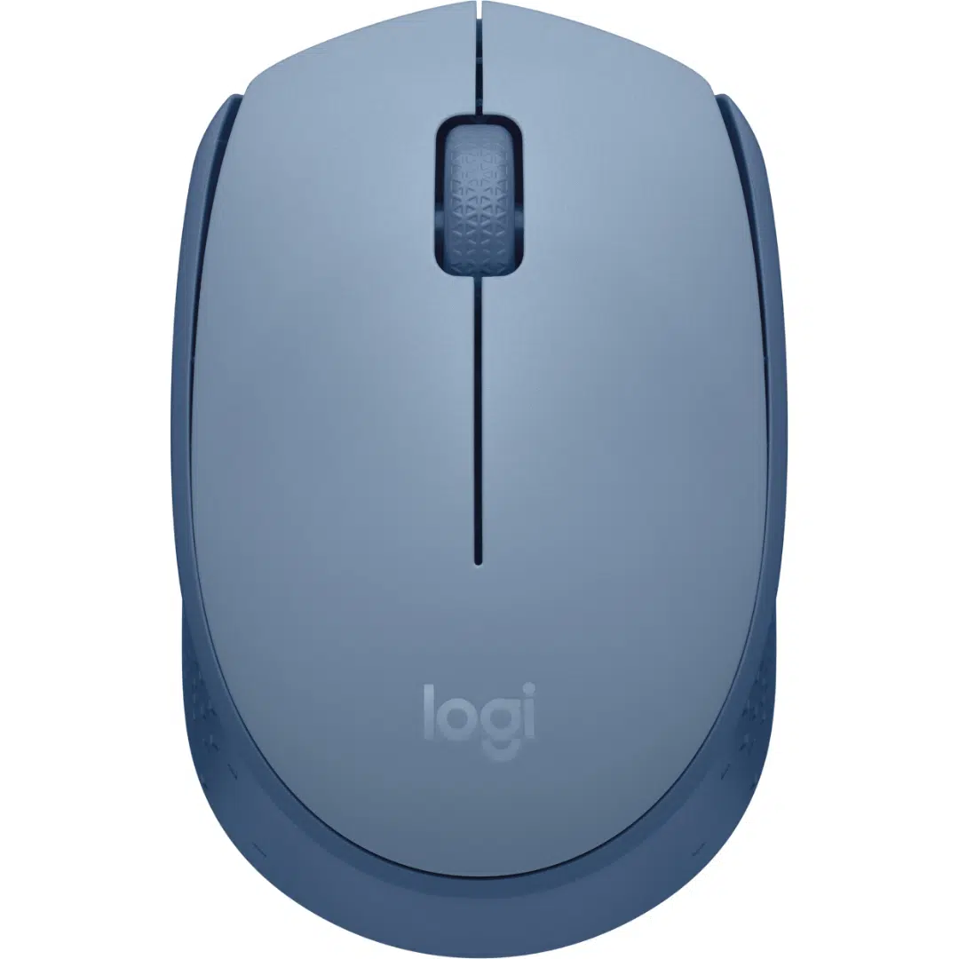 Logitech M170 Wireless Mouse, Ambidextrous, Blue Gray Ratón diestro y