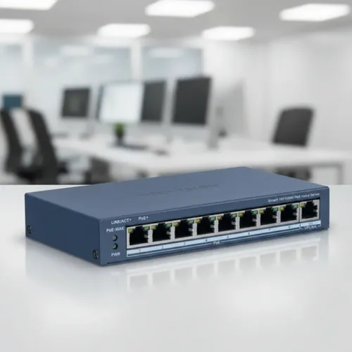 Hikvision Switch 8 Hikvision DS-3E1512HP-SI-8P2T DS-3E1512HP-SI-8P2T2F