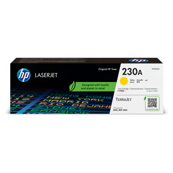 HP 230A Amarillo original LaserJet cartucho de tóner (W2302A) para