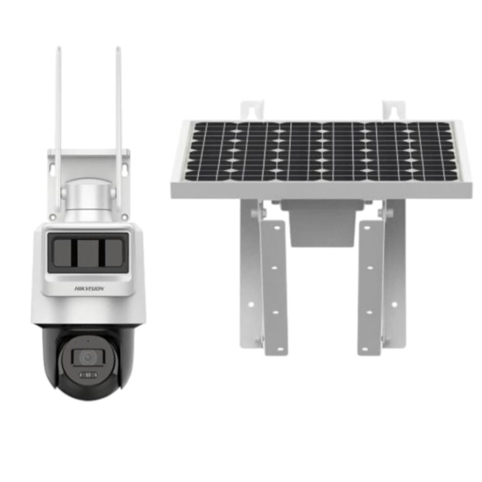 Hikvision Cámara de vigilancia Kit Solar IP Todo en uno Doble DS-2CFSP8-D/4G