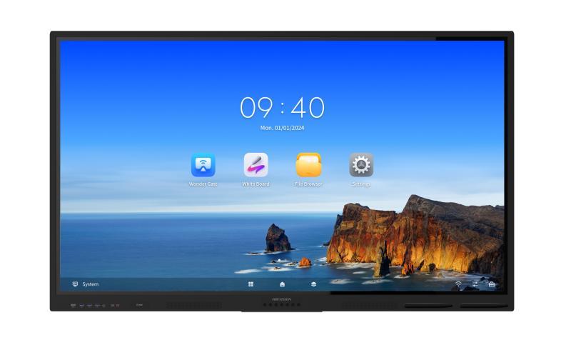 Pantalla Interactiva 4K de 65" DS-D5B65RB/FP con Tablero Digital y Sistema Operativo Android - Hikvision