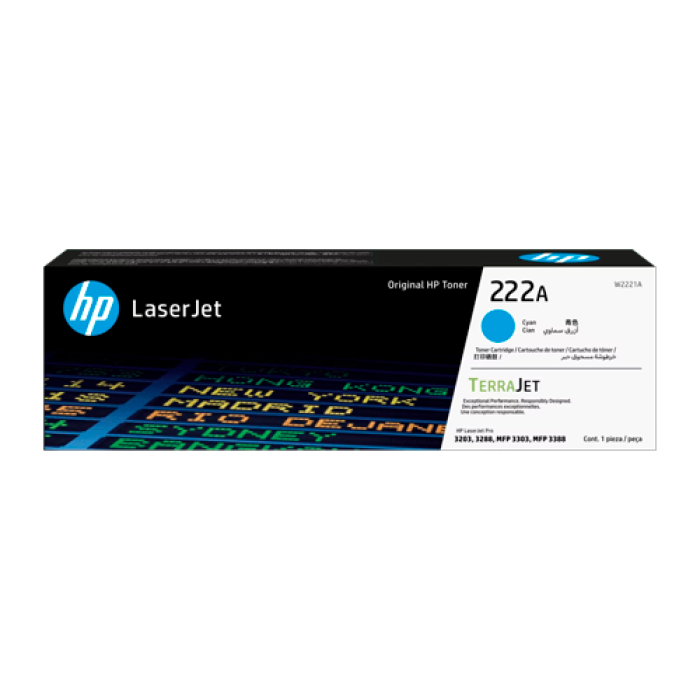 HP 222A Toner cartridge Cyan ORIGINAL LASERJET TONER
