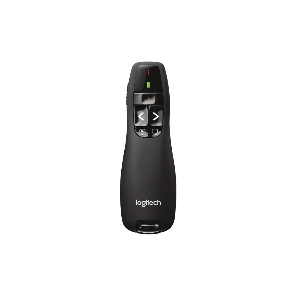 Presentador Logitech R400 inalámbrico Laser 2.4 Ghz Distanc. 15Mt 910-001354
