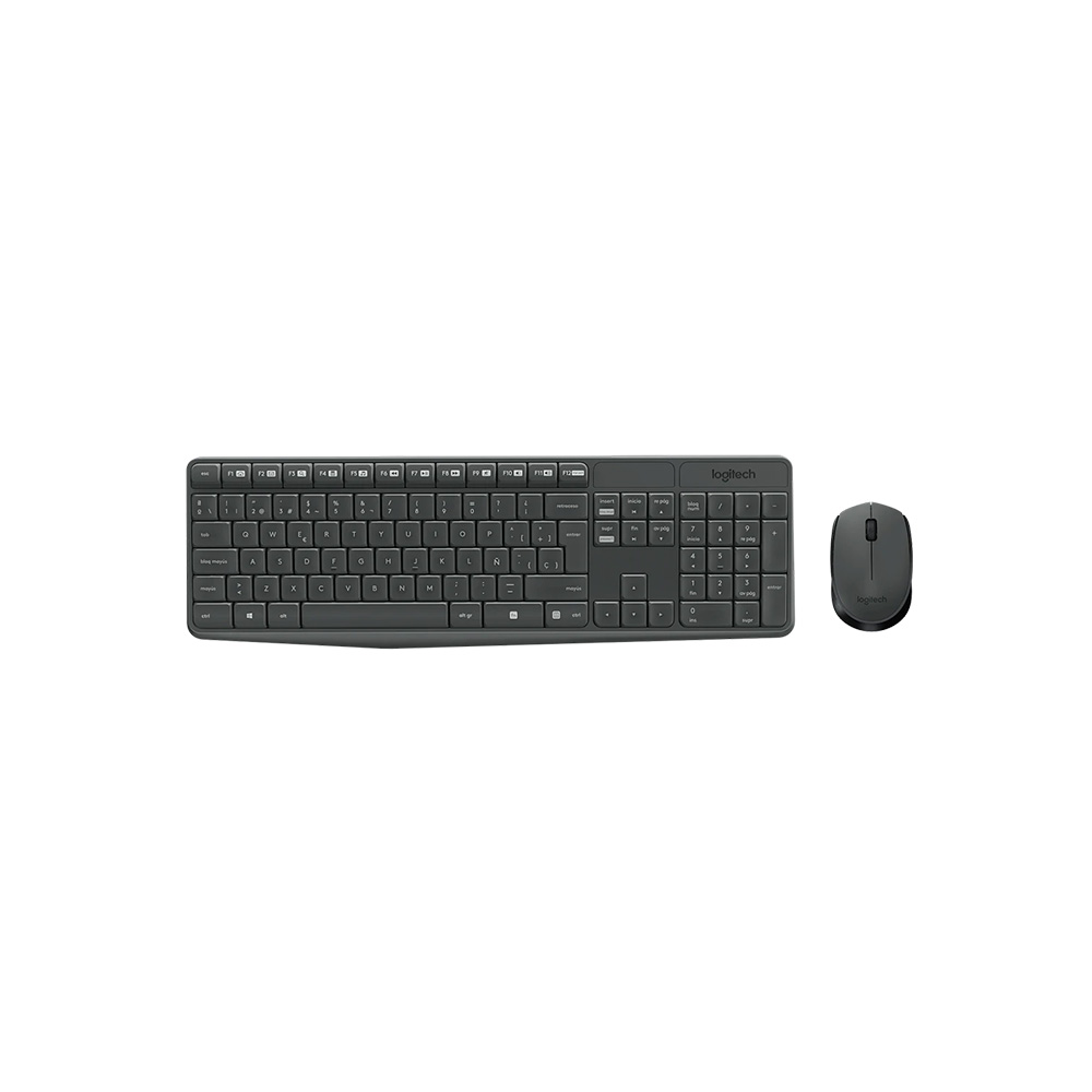 COMBO LOGITECH/TECLADO Y MOUSE MK235/WIRELESS/RESIST. SALPICADURAS/NUM-PAD/NEGRO