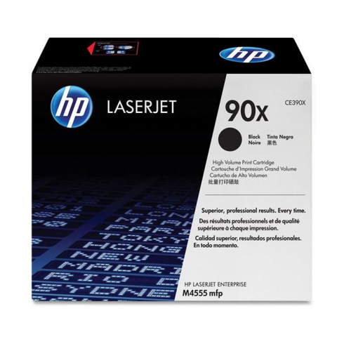 HP 90X - Alto rendimiento - negro - original - LaserJet - cartucho de tóner (CE390X) - para LaserJet Enterprise 600 M602dn, 600 M602m, 600 M602n, 600 M602x, M4555 MFP, M603xh