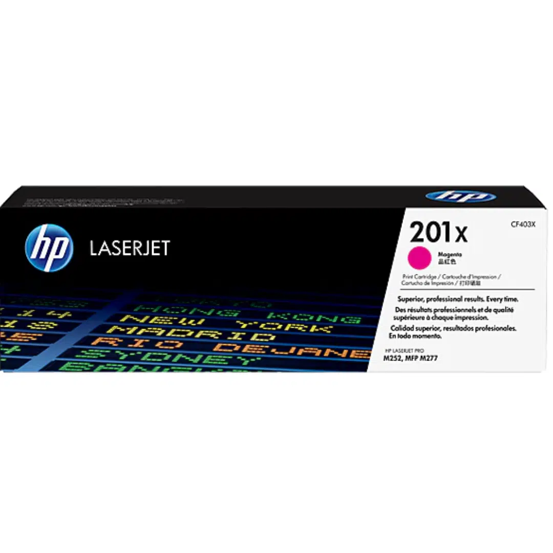 HP 201X Alto rendimiento magenta original LaserJet cartucho de tóner