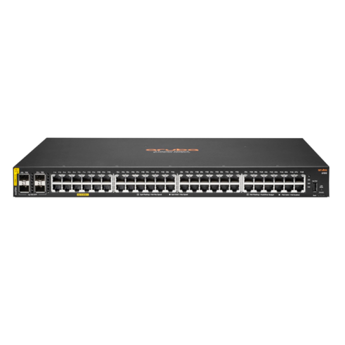 HPE Aruba 6100 48G Class4 PoE 4SFP+ 370W Switch Conmutador