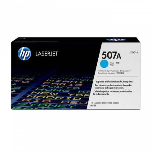 HP 507A Cián original LaserJet cartucho de tóner (CE401A) para