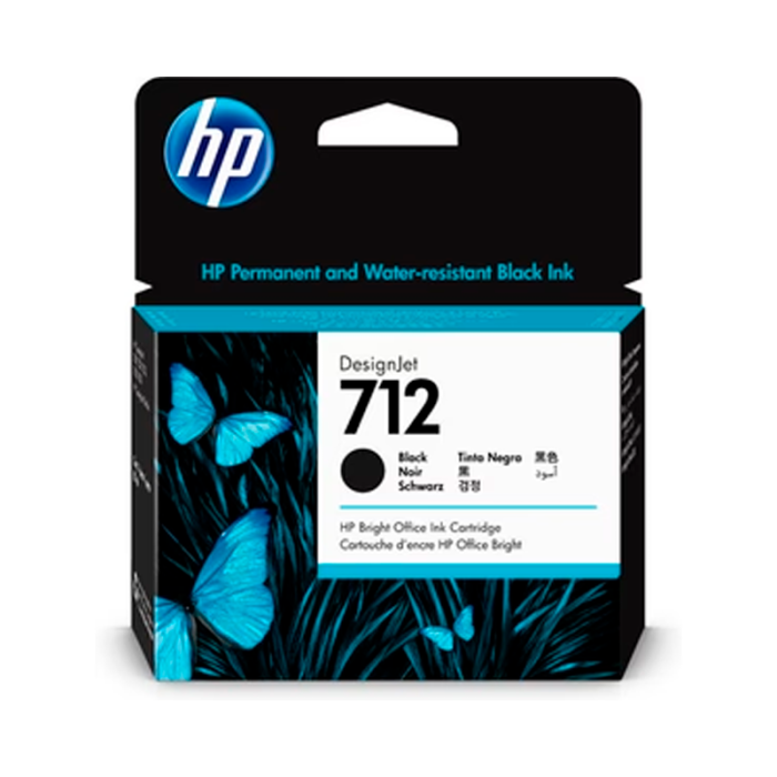 HP 712 80 ml negro original DesignJet cartucho de tinta