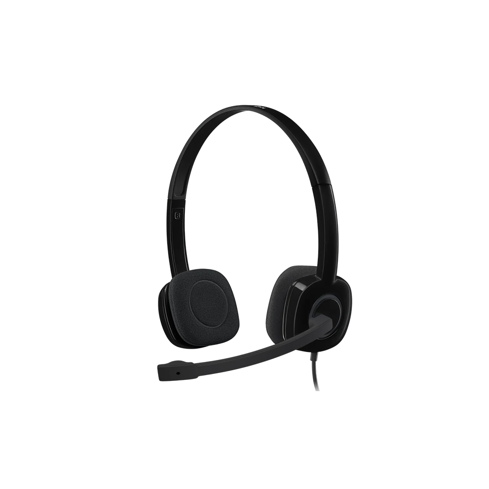 Headsets Logitech H151 Stereo Aux Mic. Unidireccional 22 Ohmios 20Hz 981-000587