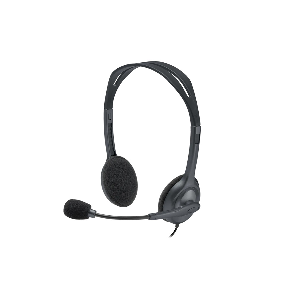 Headsets Logitech H111 Stereo Aux Mic. Unidireccional 32 Ohmios 20Hz 981-000612
