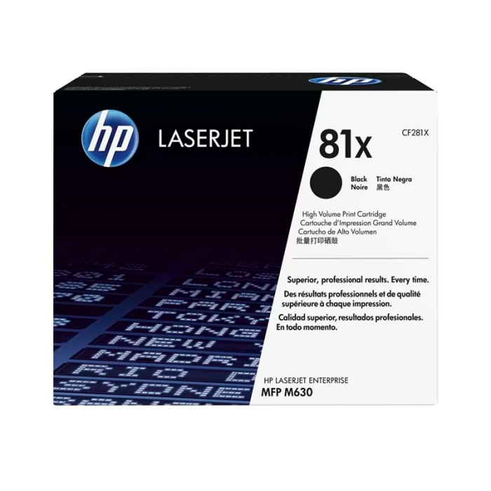 HP 81X Alto rendimiento negro original LaserJet cartucho de tóner