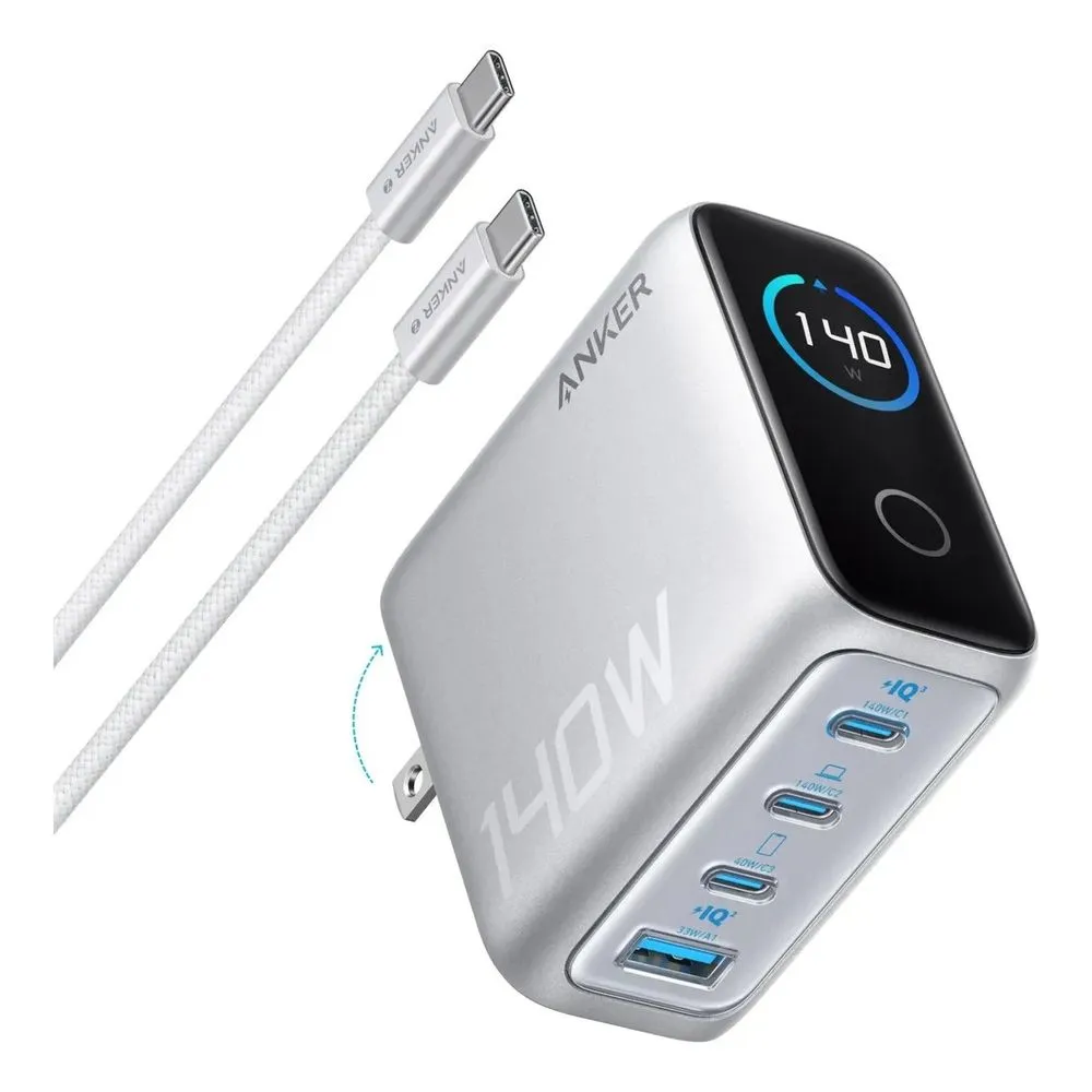 Cargador de pared Anker 140W de 4 puertos USB-C PD 3.1