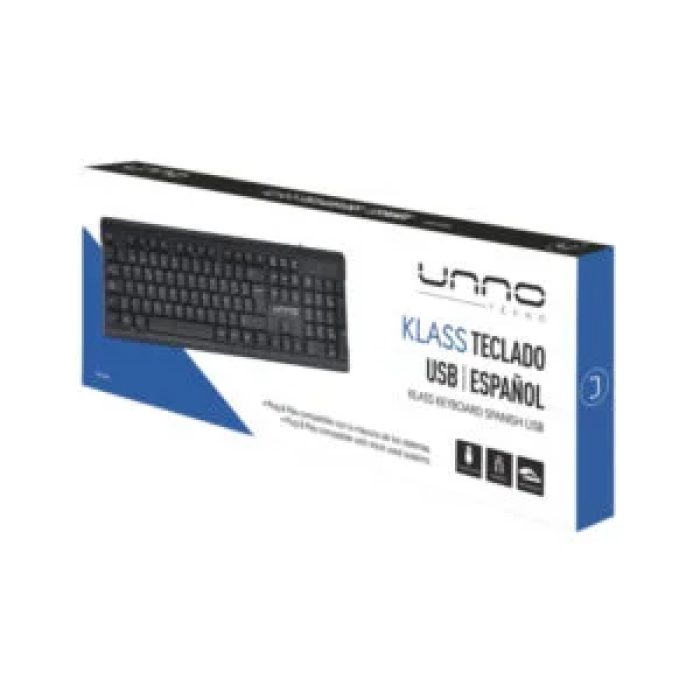 Combo Unno Kb6721Bk Teclado Ratón USB Español