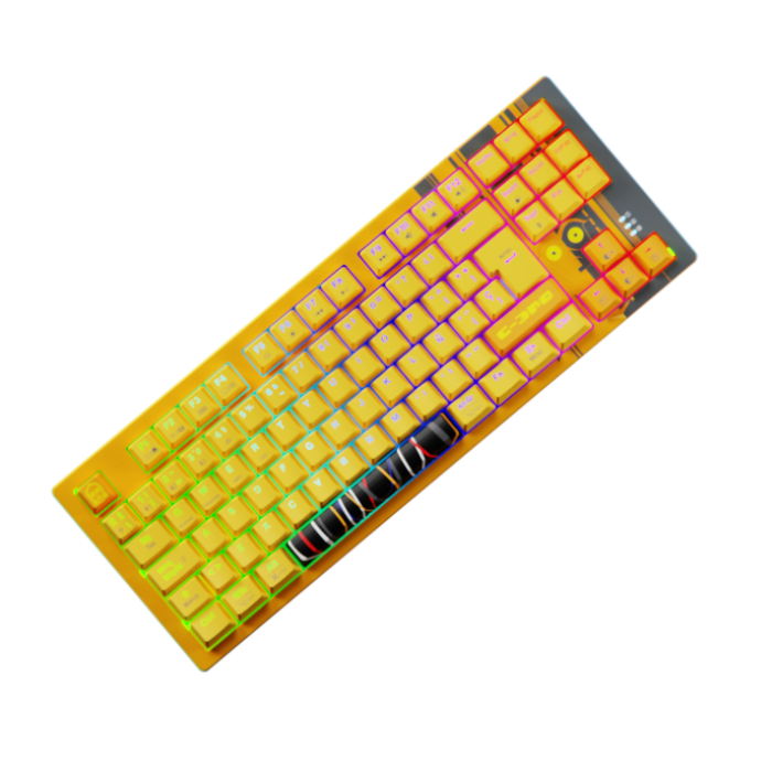 Teclado Mecánico Gamer Primus Ballista 82T Inalámbrico Edición Star Wars C-3PO