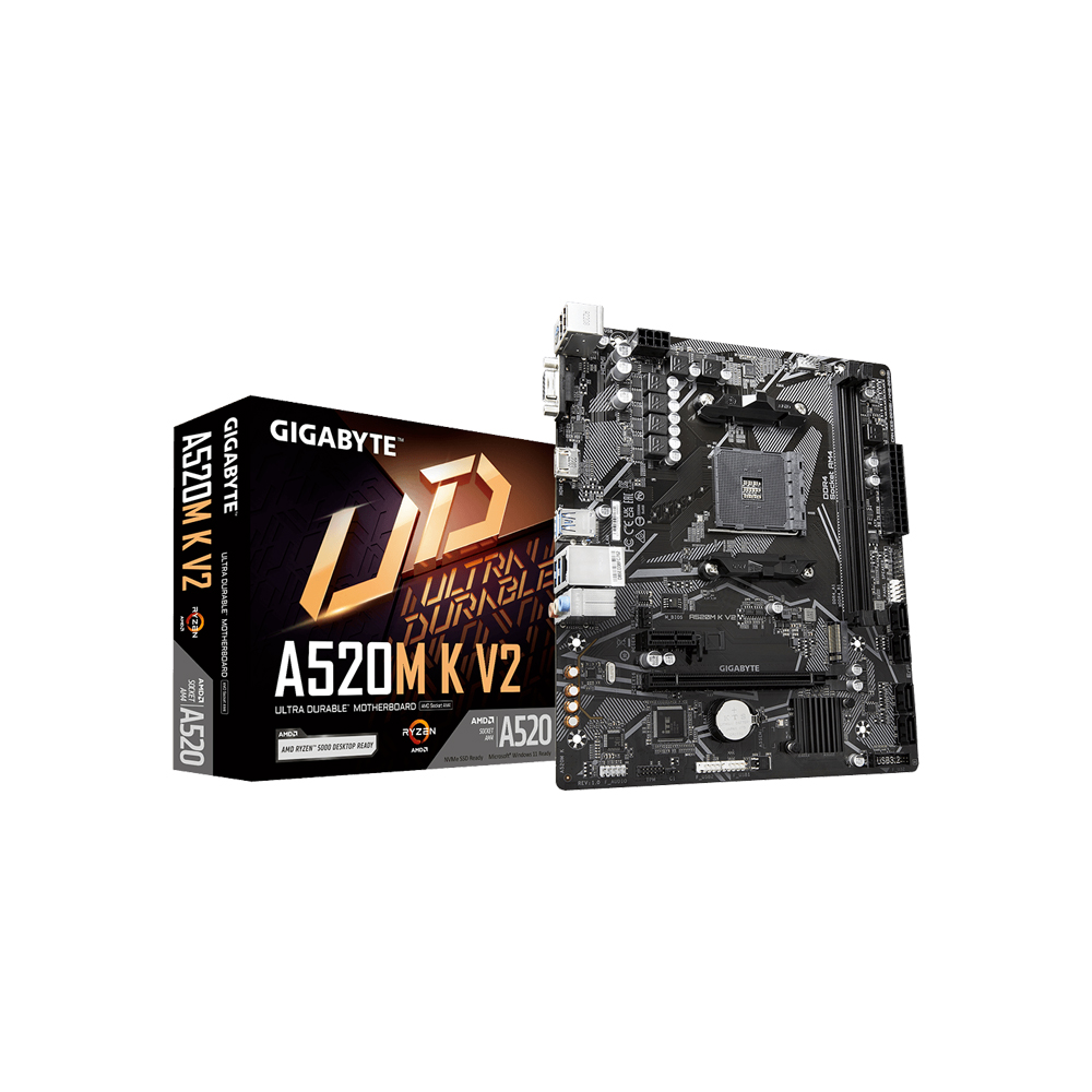 Mainboard Gigabyte A520M-K V2 Micro Atx Am4 Ddr4 A520MKV2
