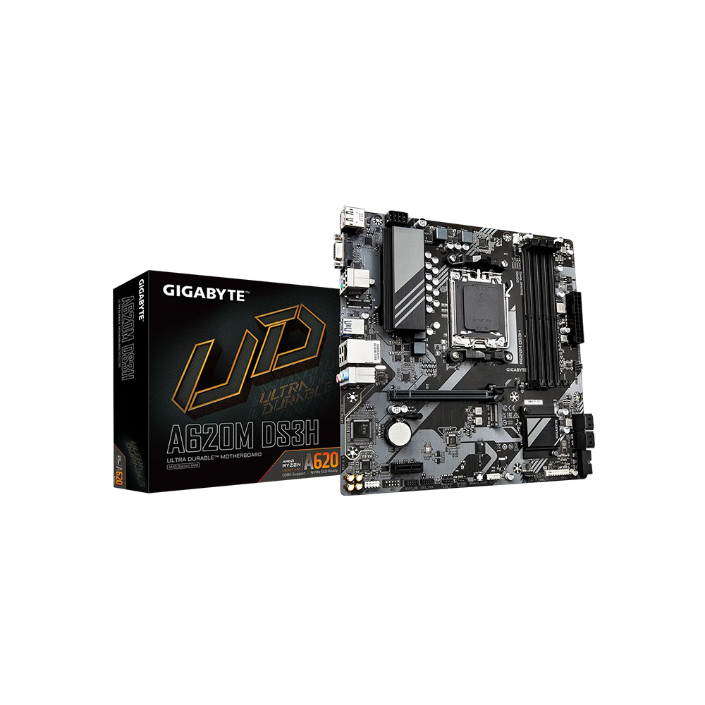 MAINBOARD GIGABYTE/A620M DS3H MICRO ATX DDR5 AM5