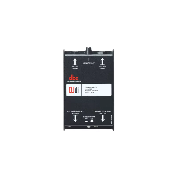 Caja Directa Pasiva dbx DJdi de 2 Canales para Equipos de DJ y Teclados DBXDJDI