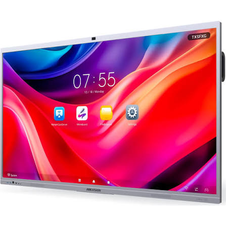 Pantalla Interactiva 4K de 75" con Cámara, Micrófono y Android 14 - Hikvision