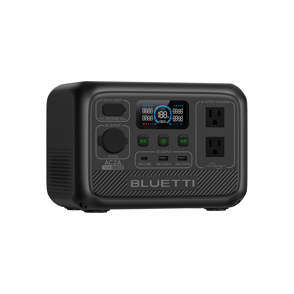 Powerstation Bluetti Ac2A 204.8Wh Bateria Litio Lifepo4 2 Tomas 120V