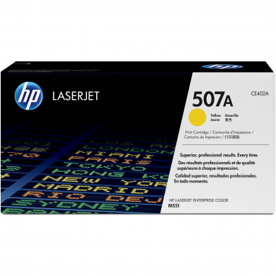 HP 507A Amarillo original LaserJet cartucho de tóner (CE402A) para