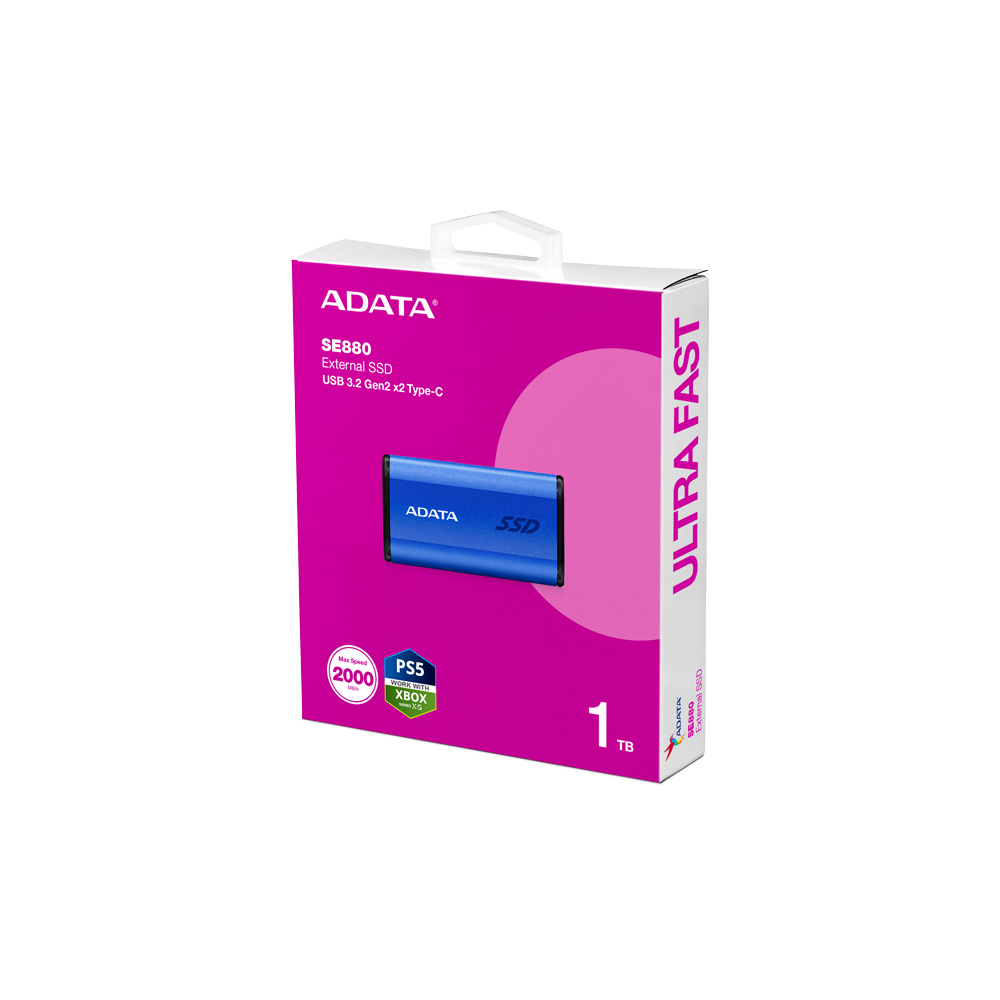 SSD Adata Elite Se880 Blue 1Tb 2000 2000 USB Tipo
