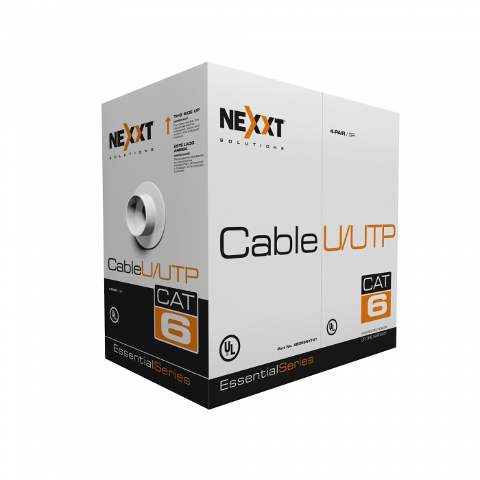 Nexxt Essential Cat6 UTP Cable 4P 24AWG CMX 102m GR