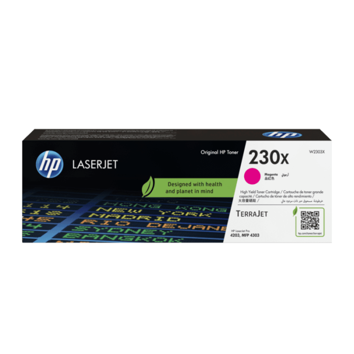 HP 230X Magenta original LaserJet cartucho de tóner (W2303X) para