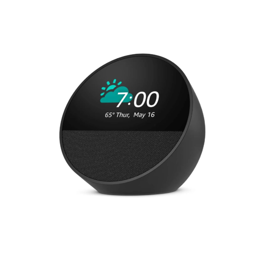 Parlante Amazon Echo Spot Negro Reloj Alarma Alexa Pant. 2.8 B0BFC7WQ6R
