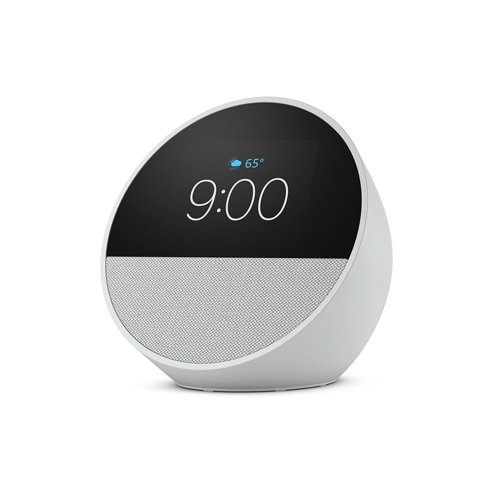 PARLANTE AMAZON ECHO SPOT B0BFCBKXWL BLANCO RELOJ ALARMA ALEXA PANTALLA