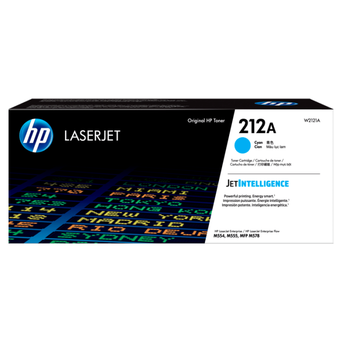 HP 212A Cián original LaserJet cartucho de tóner (W2121A) para
