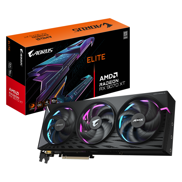 AORUS GV-R9070XT PCI Express 5.0 x16 AMD AMD RX9070 GDDR7