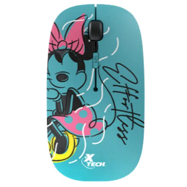 Xtech XTM-D340MM Mouse 2.4 GHz Wireless Aqua Disney Minnie Mouse