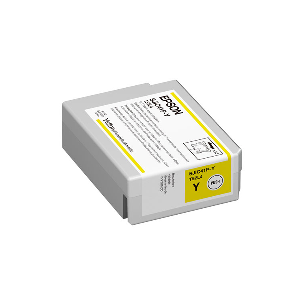 Epson SJIC41P-Y Amarillo original blíster con alarmas de RF/acústica cartucho