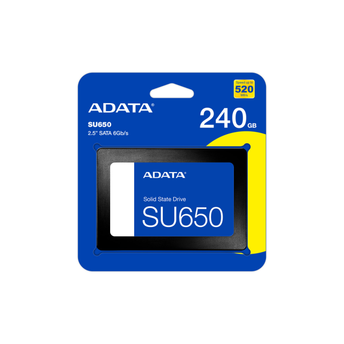 DISCO SSD ADATA 240GB SU650 2.5/SATA 6GB/S /3D NAND/LECTURA 520MB/S