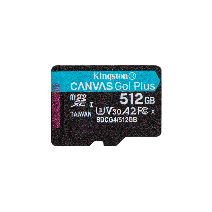 Kingston Flash memory card microSDHC 512GB microSDXC Canvas Go Plus