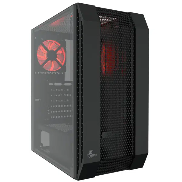 Xtech XT-GMR3 Tower ATX/MicroATX Black side Acrylic window