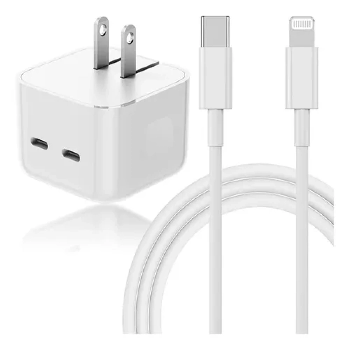 Apple Adaptador de corriente Lithium ion Para Apple 35W Dual USB-C MW2H3AM/A