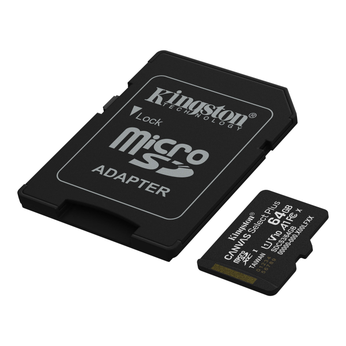 Kingston Flash memory card microSDHC 64GB microSDXC Canvas Select P