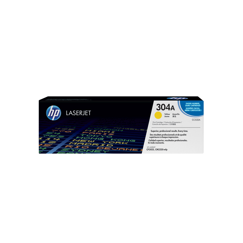 Toner Hpinc 304A Amarillo Laserjet 2025 2320 2800 Pag Cc532A