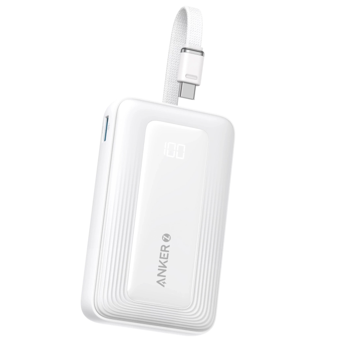 Anker powerbank Lithium Para -- 10K 30W Cable C Blanco