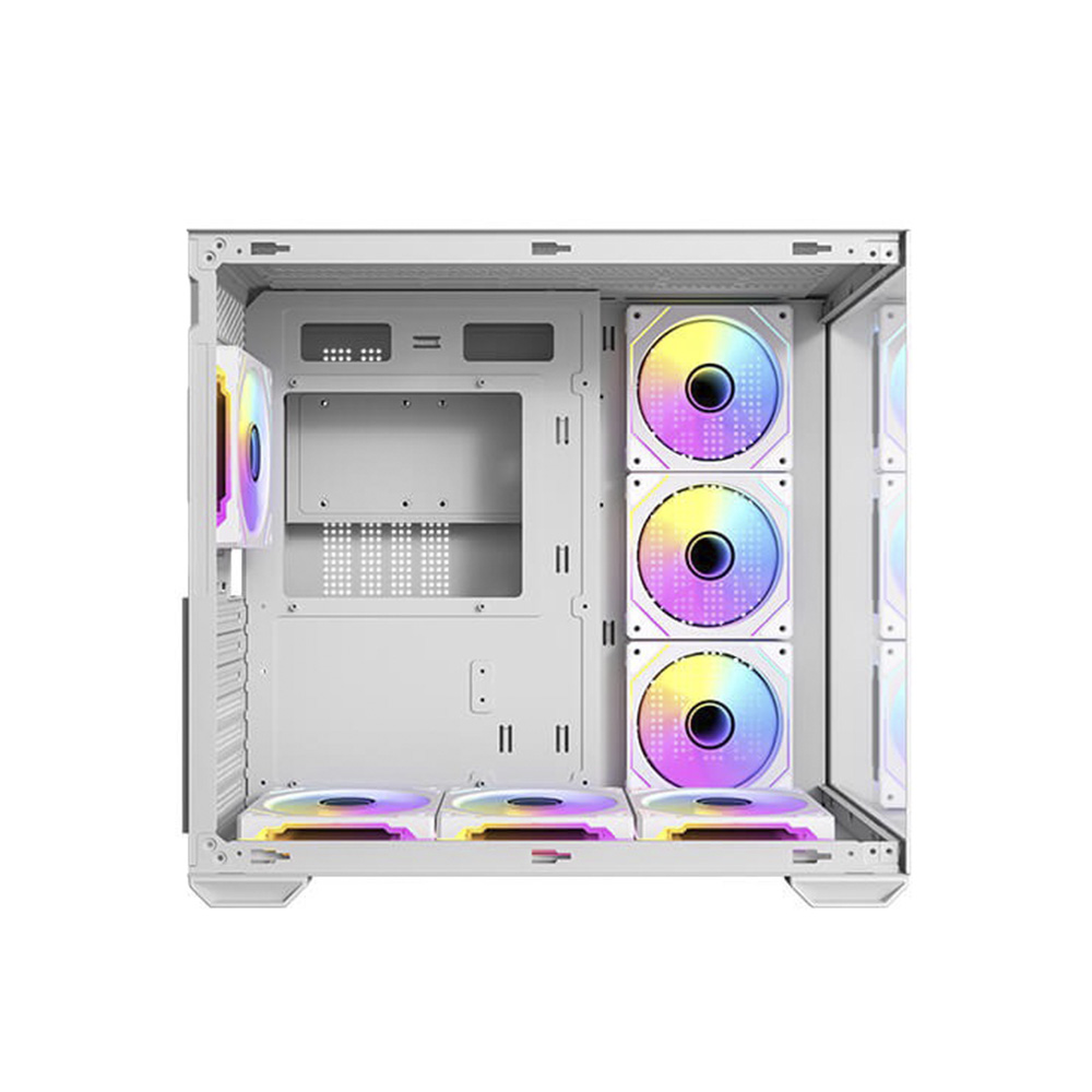 Case Antec Cx Mirror Mid Tower blanco Argb 3X120Mm Bottom CXMIRROR-WHITE
