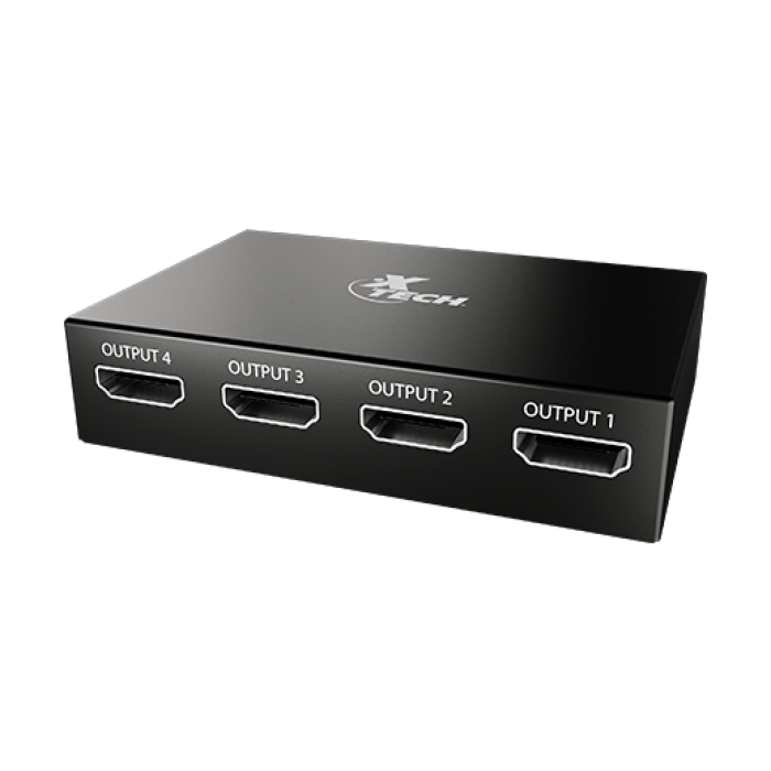 Xtech HDMI Splitter 1 Input to 4 Output XHA-420