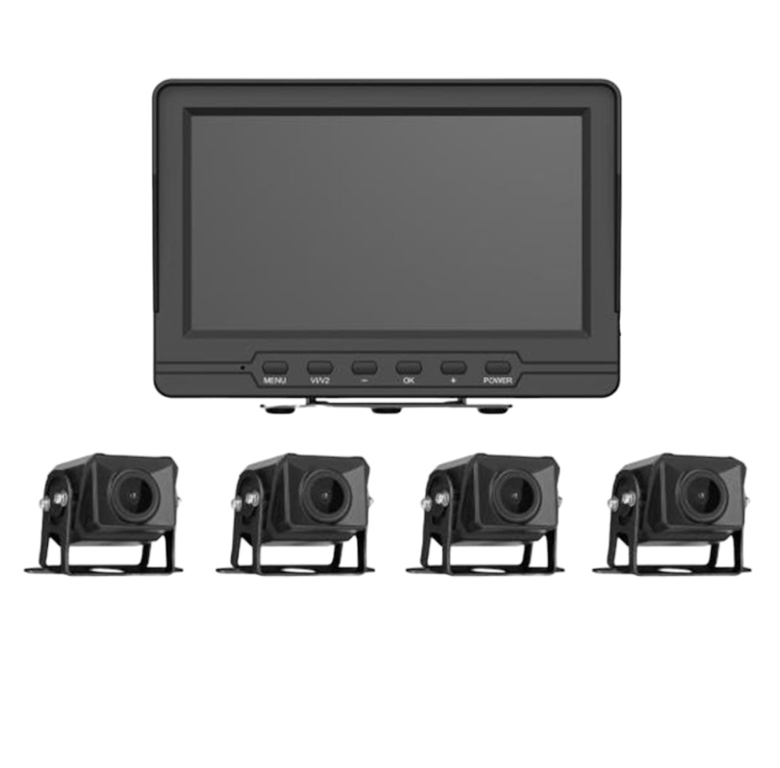 Grabadora de Video Móvil DVR HD de 4 Canales para Vehículos AE-VD2501A-A
