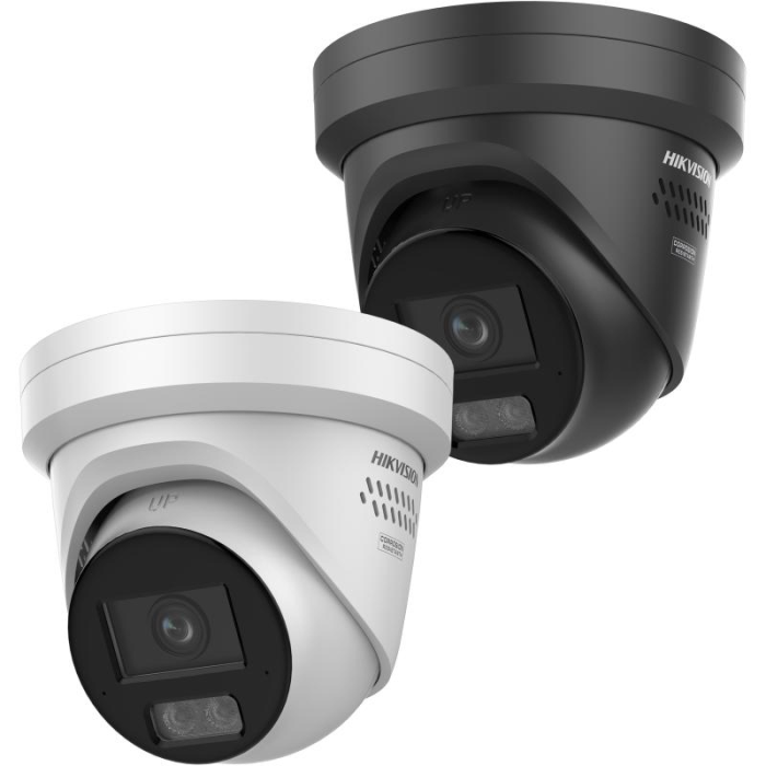 Cámara de Red Fija Tipo Torreta Hikvision 4MP Modelo DS-2CD2347G3-LIS2UY/SRB Disuasión Activa