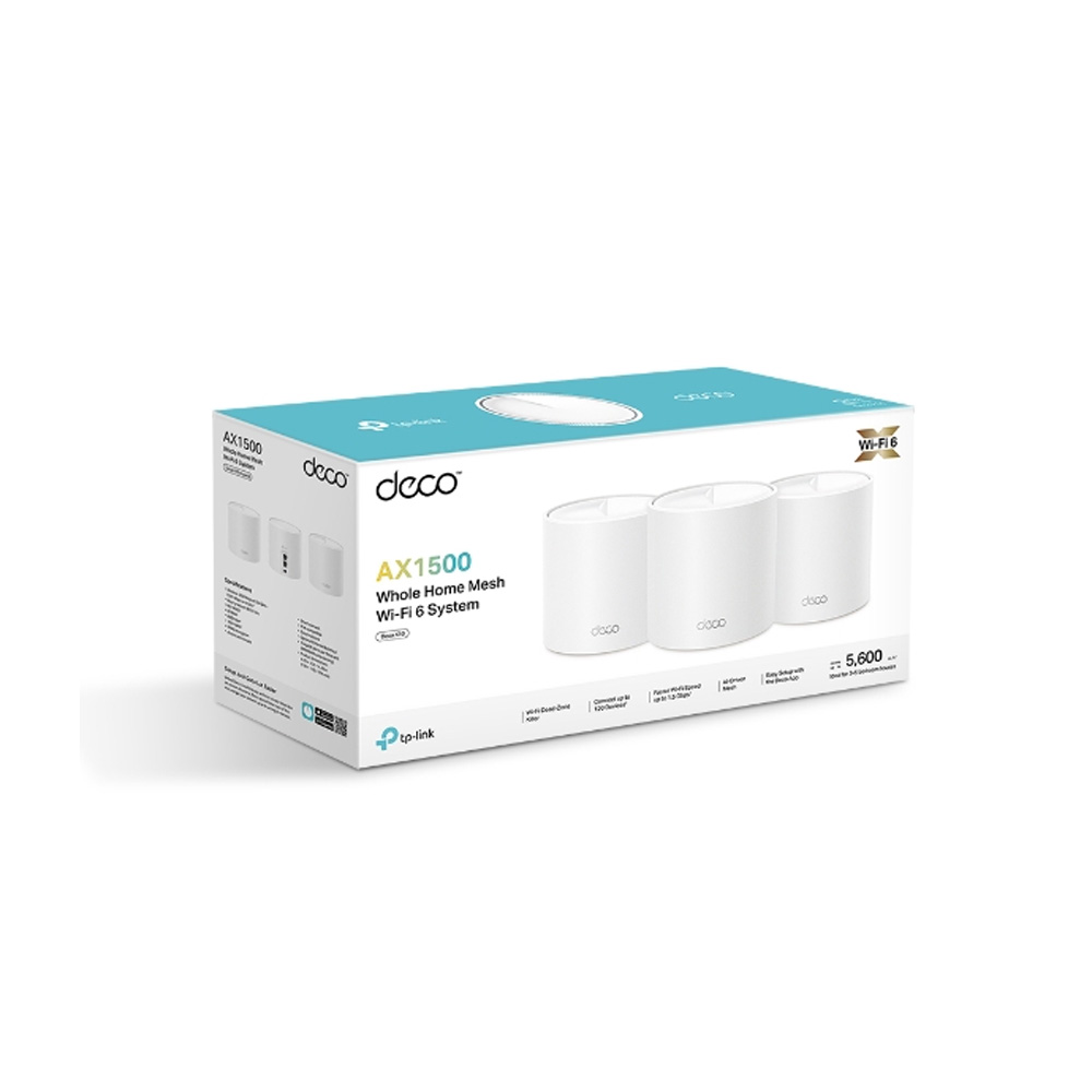 ROUTER/TPLINK/ DECO X10 /3-PACK SISTEMA WIFI  DE MAYA AX15000