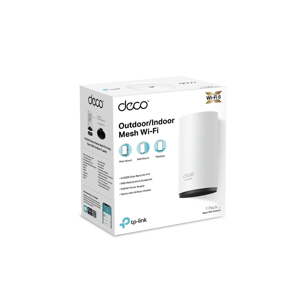 ROUTER TPLINK DECO X50 EXTERIOR (1 PACK ) SISTEMA WIFI